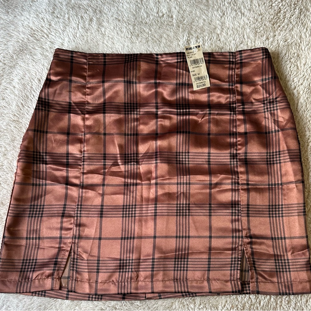 West of Melrose Plaid Skirt